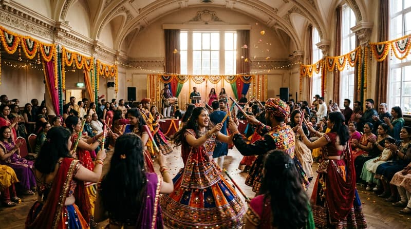 Navratri Extravaganza 2026 in Ilford: Garba and Dandiya Raas at Coliseum Suite