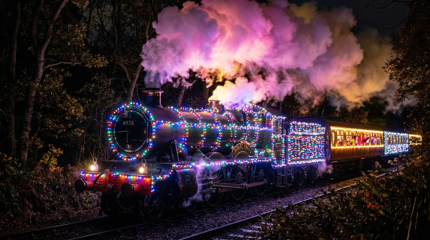 Epping Ongar Lights Party Express 2026: Interactive Illuminated Steam Trains Return to Essex