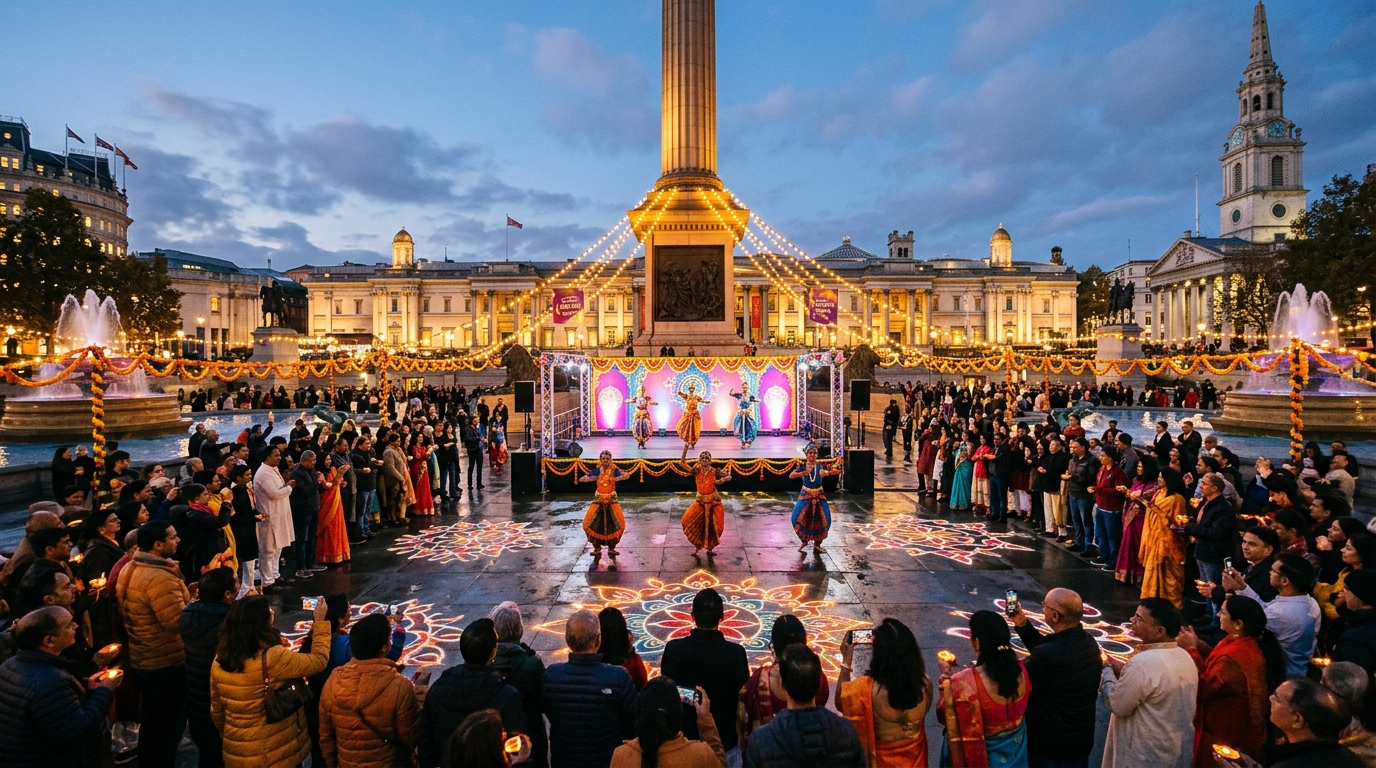 Diwali on the Square 2026: Trafalgar Square Sets October Date for London's Festival of Lights
