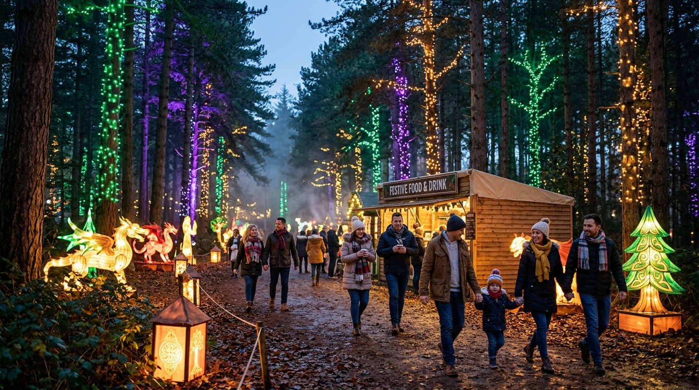 Pembrey Country Park Christmas Light Trail 2026: 'Forest of Forgotten Tales' Returns This December