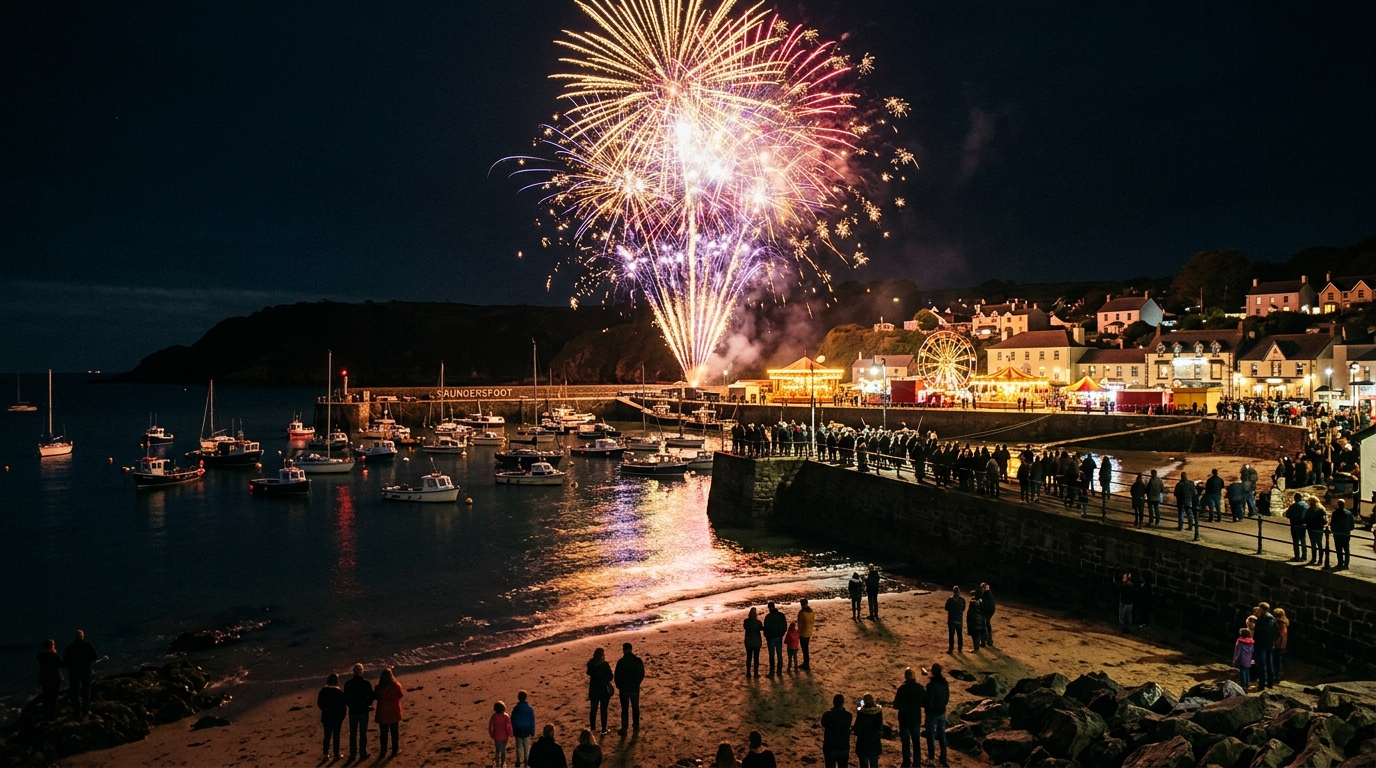 Saundersfoot Big Bang Weekend 2026: Seaside Autumn Festival Confirms Halloween Fireworks Return