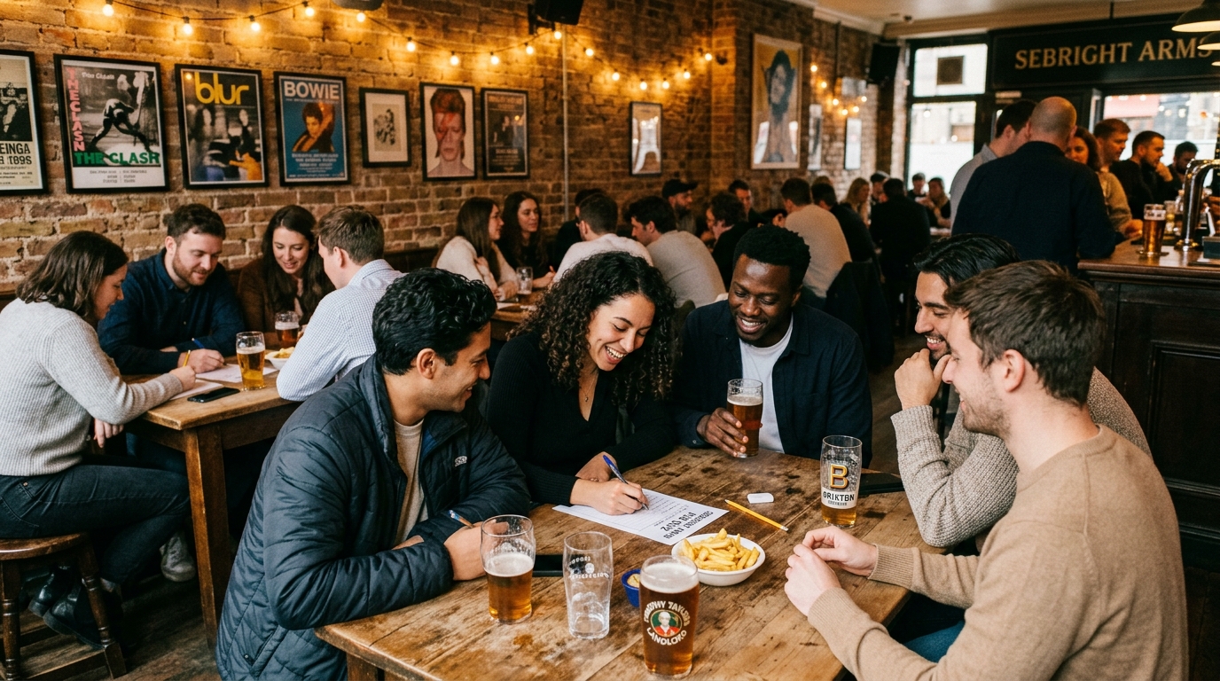 Sebright Quiz Night 2026: East London Pub Trivia & Jackpots